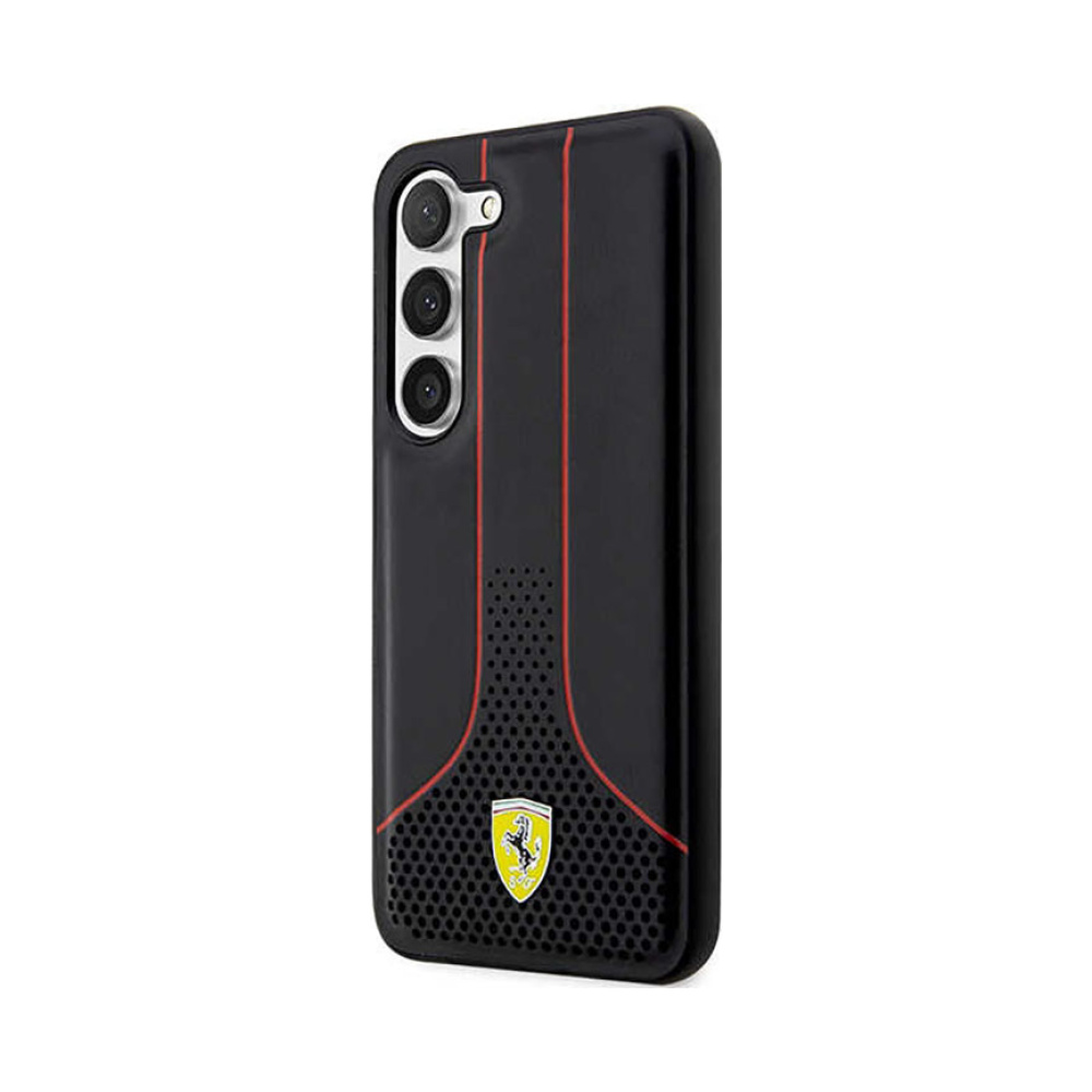Coque Galaxy S23+ Ferrari Perforated 296P Collection noire — visuel 2