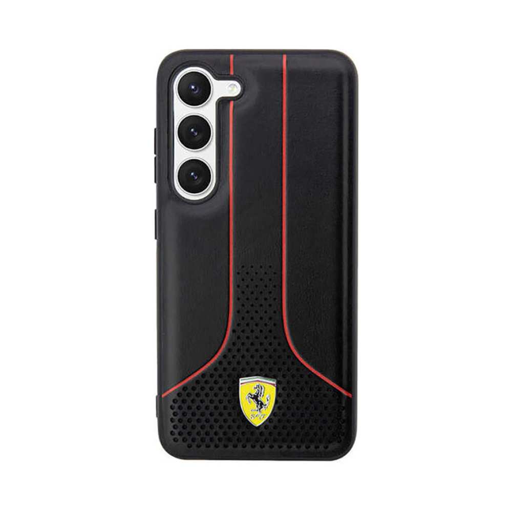 Coque Galaxy S23 Ferrari Perforated 296P Collection noire — visuel 3