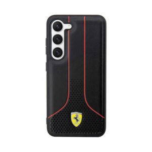 Coque Galaxy S23+ Ferrari Perforated 296P Collection noire — visuel 3