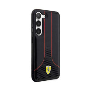 Coque Galaxy S23 Ferrari Perforated 296P Collection noire — visuel 4
