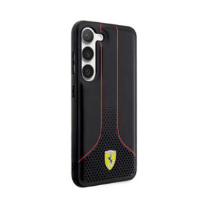 Coque Galaxy S23+ Ferrari Perforated 296P Collection noire — visuel 4