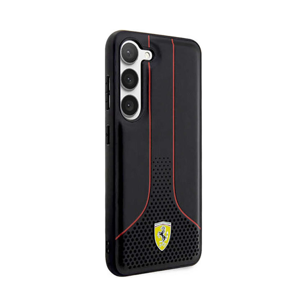 Coque Galaxy S23+ Ferrari Perforated 296P Collection noire — visuel 4
