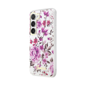 Coque Galaxy S23+ Guess Flower Collection blanche — visuel 2