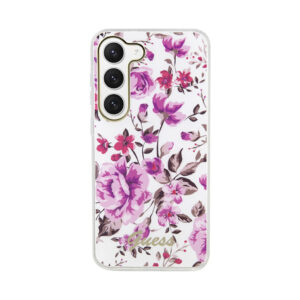 Coque Galaxy S23+ Guess Flower Collection blanche — visuel 3