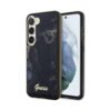 Coque Galaxy S23 Guess Golden Marble Collection noire