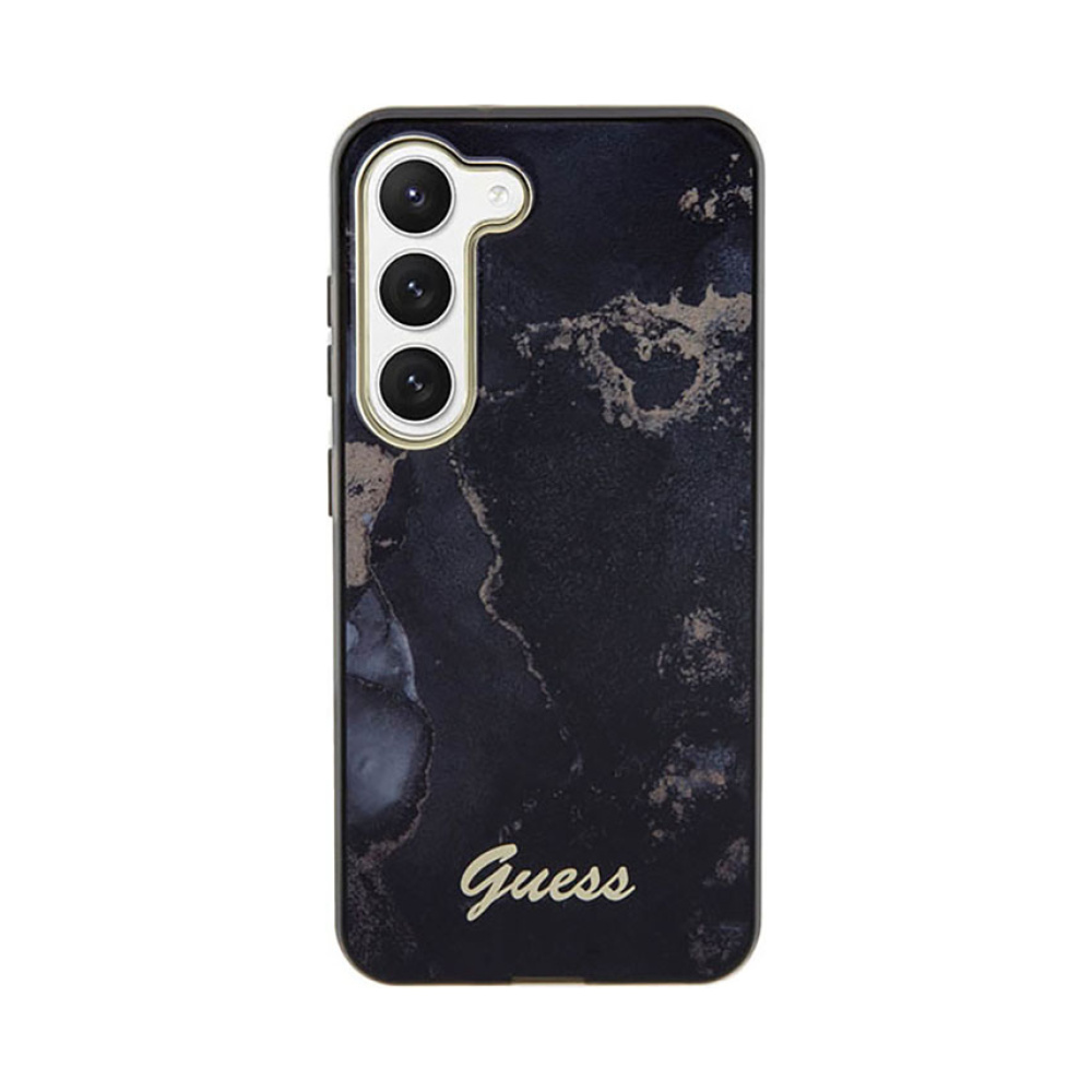 Coque Galaxy S23+ Guess Golden Marble Collection noire — visuel 3