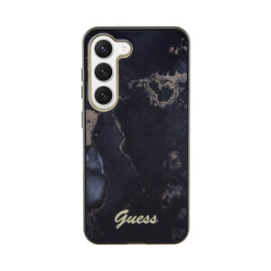 Coque Galaxy S23 Guess Golden Marble Collection noire — visuel 3