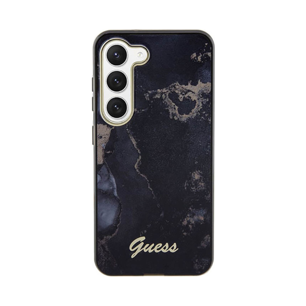 Coque Galaxy S23 Guess Golden Marble Collection noire — visuel 3