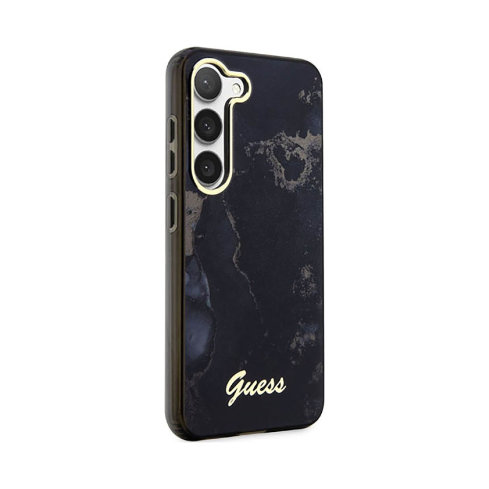 Coque Galaxy S23 Guess Golden Marble Collection noire — visuel 4