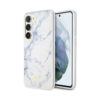 Coque Galaxy S23+ Guess Marble Collection blanche