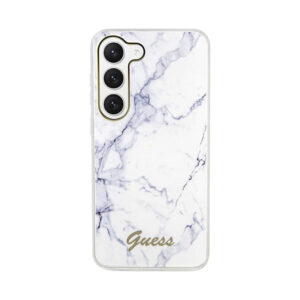 Coque Galaxy S23+ Guess Marble Collection blanche — visuel 3
