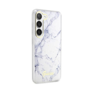 Coque Galaxy S23+ Guess Marble Collection blanche — visuel 4