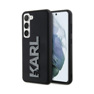 Coque Galaxy S23 Karl Lagerfeld 3D Rubber Glitter Logo - Samsung noire