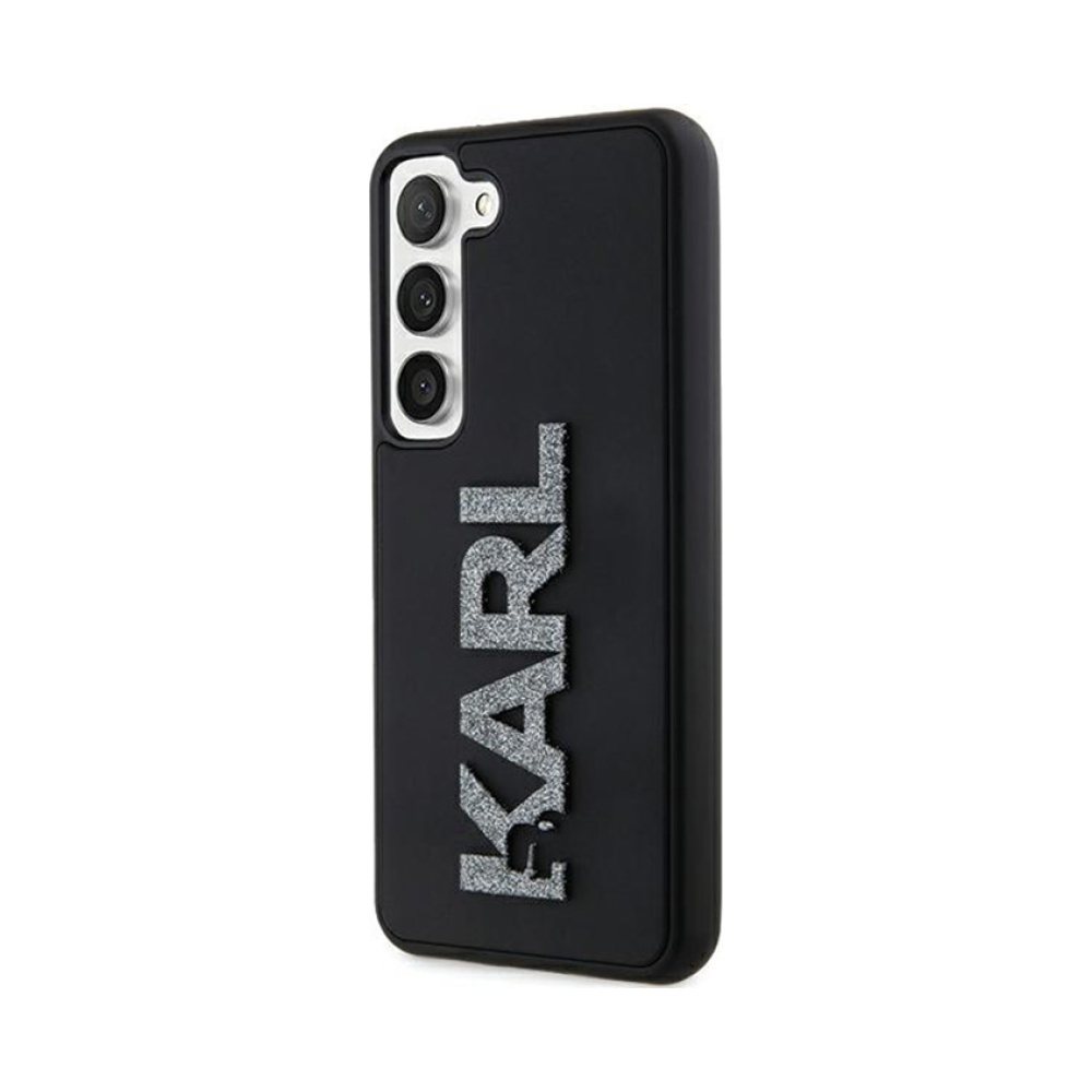 Coque Galaxy S23 Karl Lagerfeld 3D Rubber Glitter Logo - Samsung noire — visuel 2