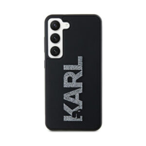 Coque Galaxy S23 Karl Lagerfeld 3D Rubber Glitter Logo - Samsung noire — visuel 3