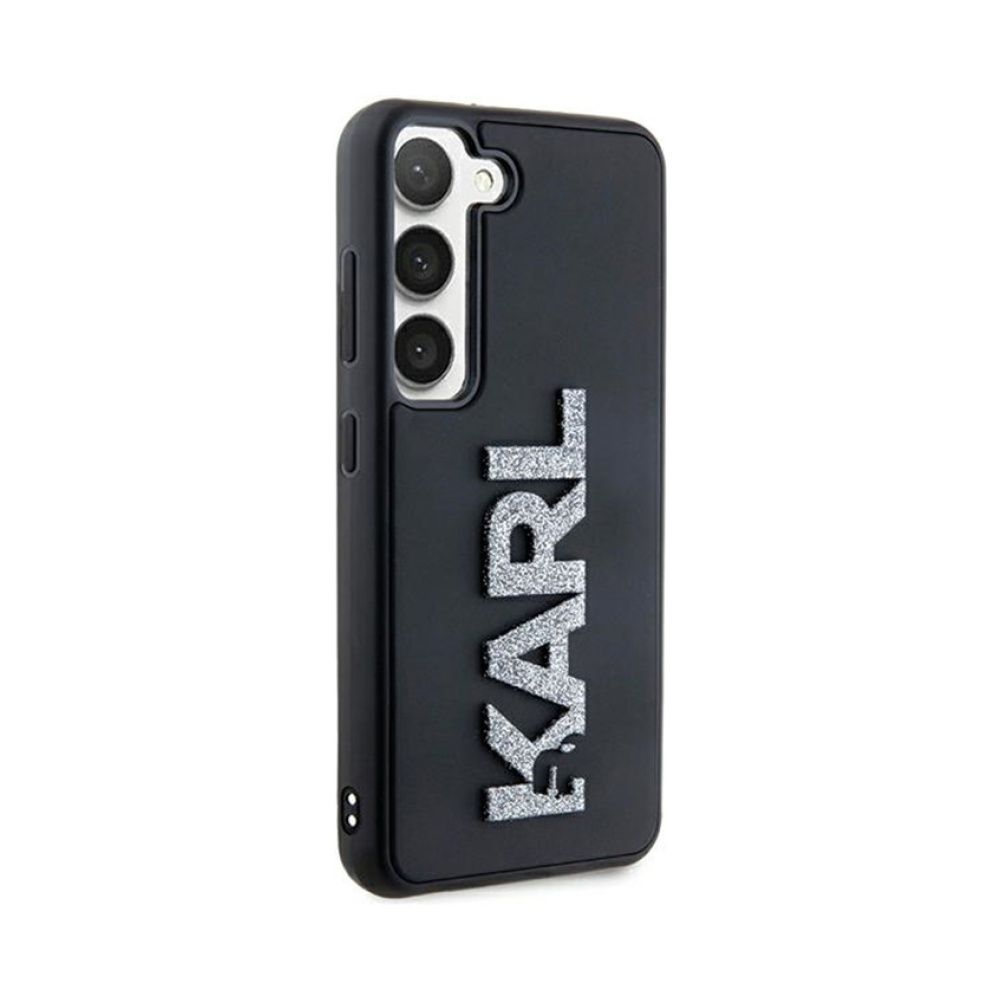 Coque Galaxy S23 Karl Lagerfeld 3D Rubber Glitter Logo - Samsung noire — visuel 4