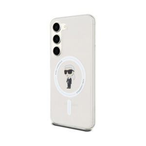 Coque Galaxy S23 Karl Lagerfeld IML Ikonik MagSafe transparente — visuel 2