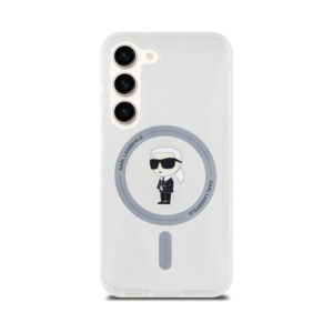 Coque Galaxy S23 Karl Lagerfeld IML Ikonik MagSafe transparente — visuel 3