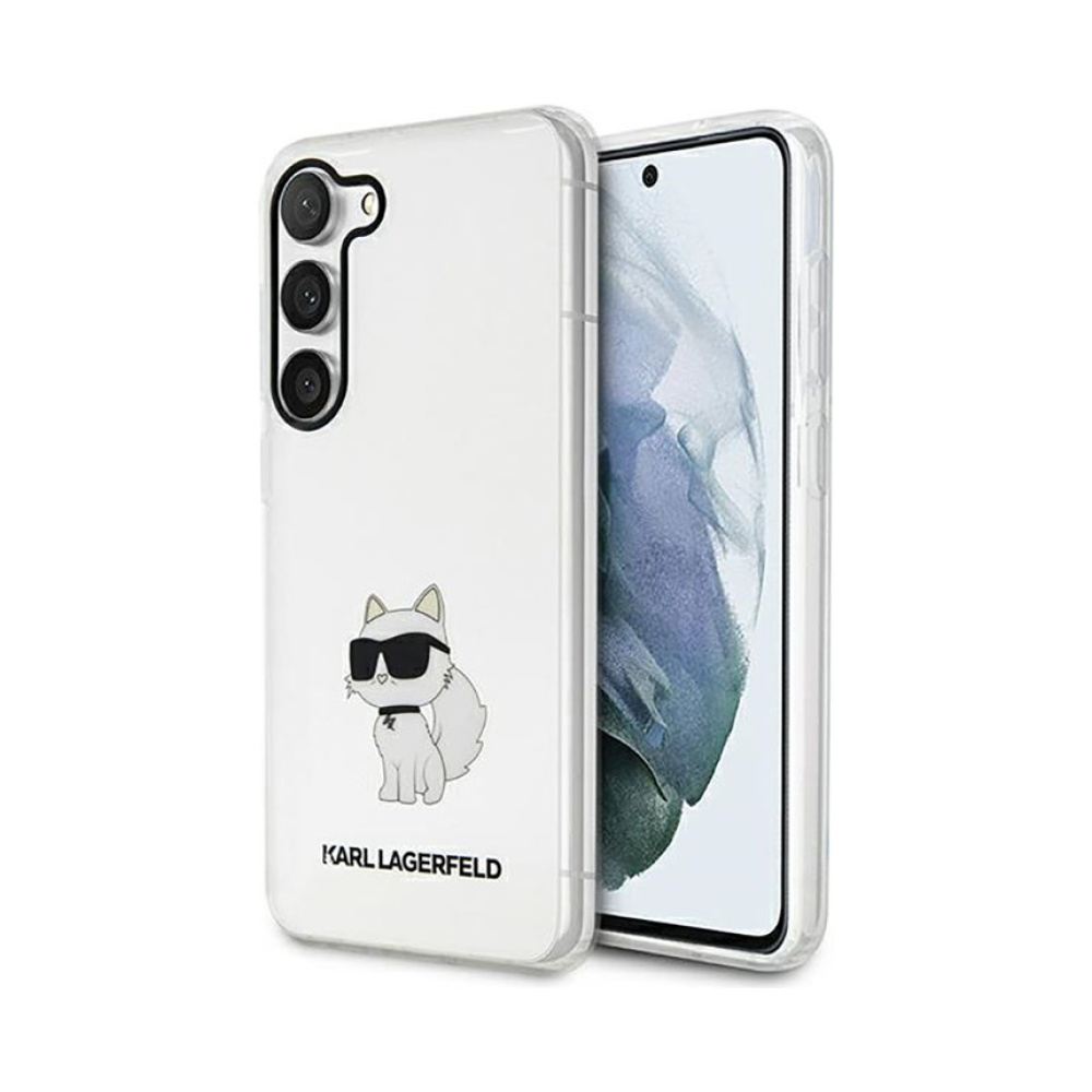 Coque Galaxy S23 Karl Lagerfeld IML NFT Choupette transparente