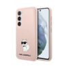 Coque Galaxy S23+ Karl Lagerfeld Silicone NFT Choupette rose