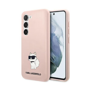 Coque Galaxy S23+ Karl Lagerfeld Silicone NFT Choupette rose