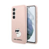 Coque Galaxy S23 Karl Lagerfeld Silicone NFT Choupette rose