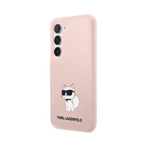 Coque Galaxy S23 Karl Lagerfeld Silicone NFT Choupette rose — visuel 2