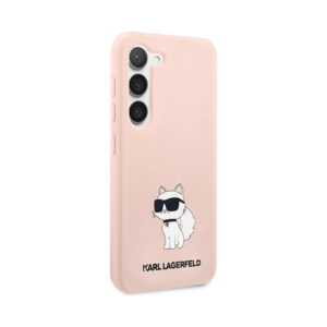 Coque Galaxy S23 Karl Lagerfeld Silicone NFT Choupette rose — visuel 4