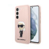 Coque Galaxy S23 Karl Lagerfeld Silicone NFT Ikonik rose