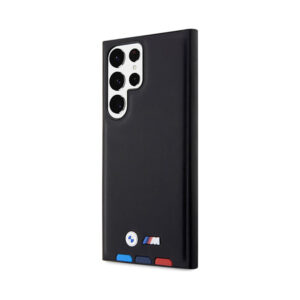 Coque Galaxy S23 Ultra BMW Leather Hot Stamp Tricolor noire — visuel 2