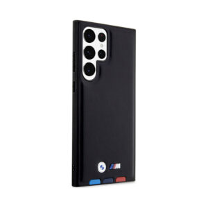 Coque Galaxy S23 Ultra BMW Leather Hot Stamp Tricolor noire — visuel 4