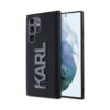 Coque Galaxy S23 Ultra Karl Lagerfeld 3D Rubber Glitter Logo - Samsung noire