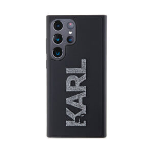 Coque Galaxy S23 Ultra Karl Lagerfeld 3D Rubber Glitter Logo - Samsung noire — visuel 2