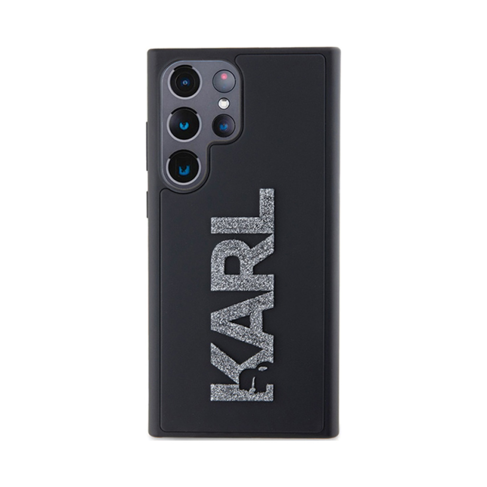 Coque Galaxy S23 Ultra Karl Lagerfeld 3D Rubber Glitter Logo - Samsung noire — visuel 2