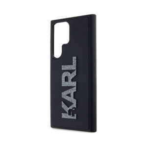 Coque Galaxy S23 Ultra Karl Lagerfeld 3D Rubber Glitter Logo - Samsung noire — visuel 5