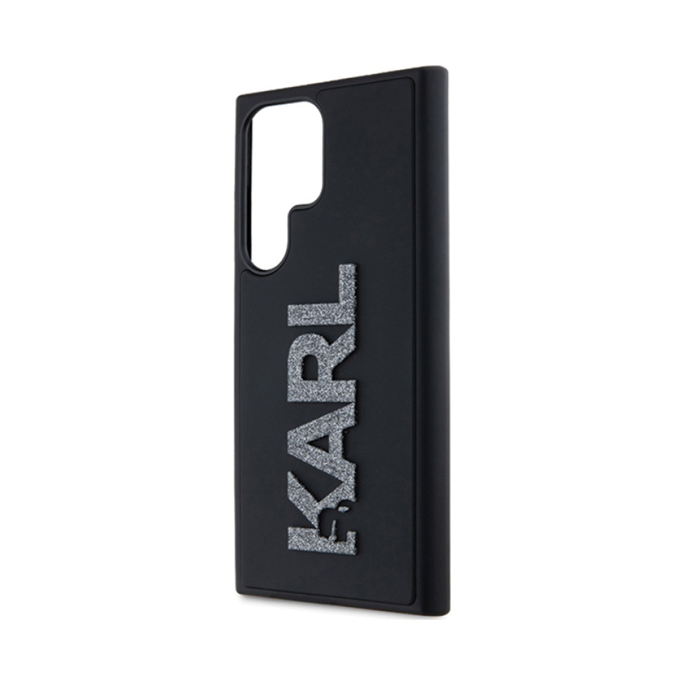 Coque Galaxy S23 Ultra Karl Lagerfeld 3D Rubber Glitter Logo - Samsung noire — visuel 5