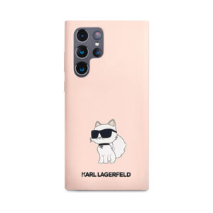 Coque Galaxy S23 Ultra Karl Lagerfeld Silicone NFT Choupette rose — visuel 3