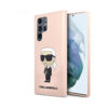 Coque Galaxy S23 Ultra Karl Lagerfeld Silicone NFT Ikonik rose