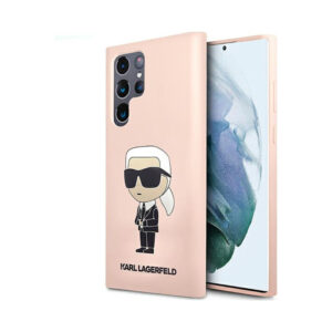 Coque Galaxy S23 Ultra Karl Lagerfeld Silicone NFT Ikonik rose