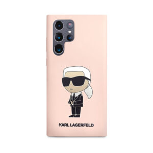 Coque Galaxy S23 Ultra Karl Lagerfeld Silicone NFT Ikonik rose — visuel 3