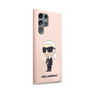 Coque Galaxy S23 Ultra Karl Lagerfeld Silicone NFT Ikonik rose — visuel 4