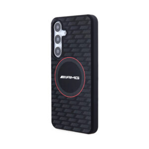 Coque Galaxy S24 AMG Silicone Carbon Pattern MagSafe noire — visuel 2