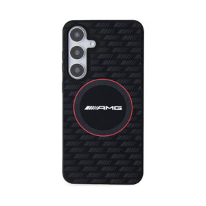 Coque Galaxy S24+ AMG Silicone Carbon Pattern MagSafe noire — visuel 3