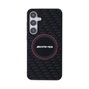 Coque Galaxy S24 AMG Silicone Carbon Pattern MagSafe noire — visuel 3