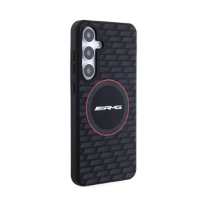 Coque Galaxy S24 AMG Silicone Carbon Pattern MagSafe noire — visuel 4