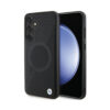 Coque Galaxy S24+ BMW Leather Half Textured & Circle MagSafe noire