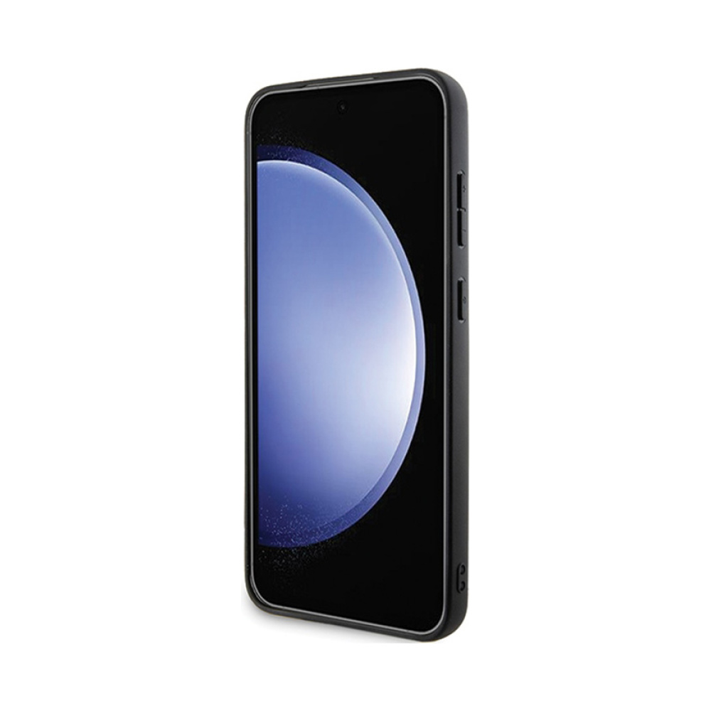 Coque Galaxy S24+ BMW Signature Leather Crossing Lines Pattern noire — visuel 5
