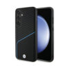 Coque Galaxy S24+ BMW Signature Leather Textured & Line MagSafe noire