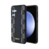Coque Galaxy S24+ DKNY Leather Checkered Mono Pattern MagSafe noire