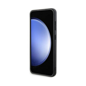 Coque Galaxy S24 DKNY Leather Mono Stripe & Metal Logo - Samsung noire — visuel 5